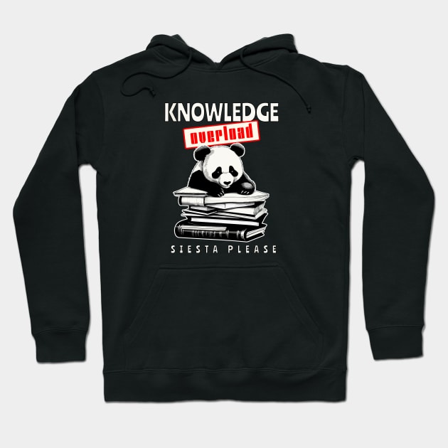 Panda siesta knowledge overload Hoodie by Graffik-Peeps